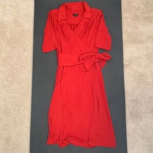 Talbots EUC Rust colored Size 6P wrap dress